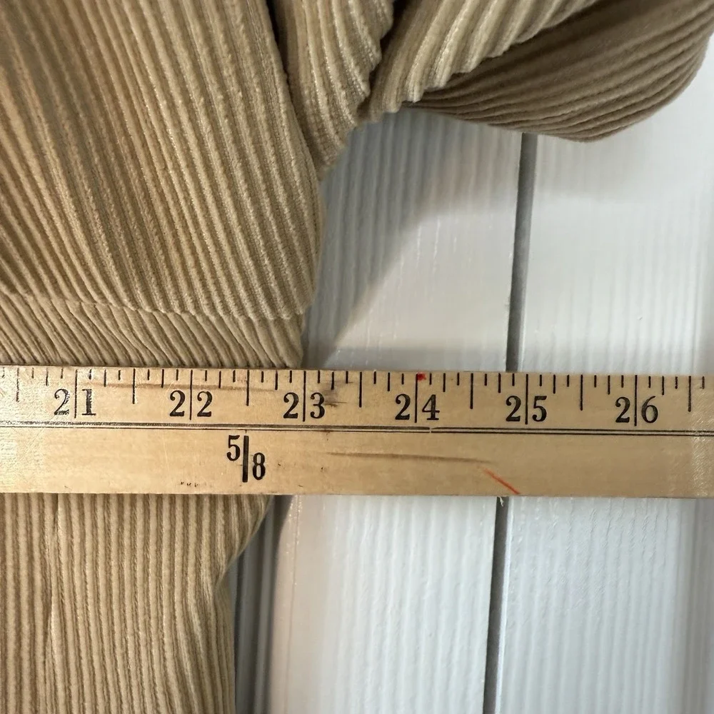 Vtg LRL Ralph Lauren Tan Corduroy 2 Button Blazer Jacket 48R Elbow‎ Patches